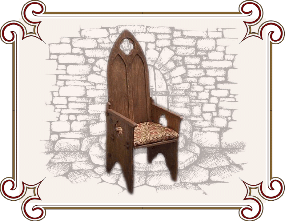кресло в готическом стиле