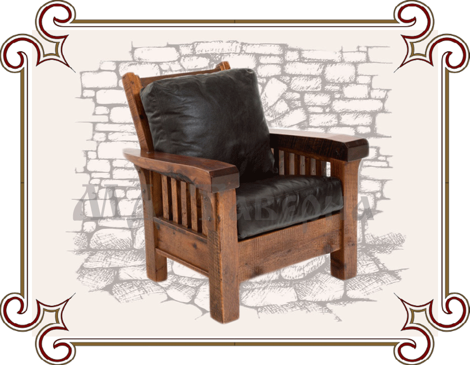 Кресло деревянное под старину