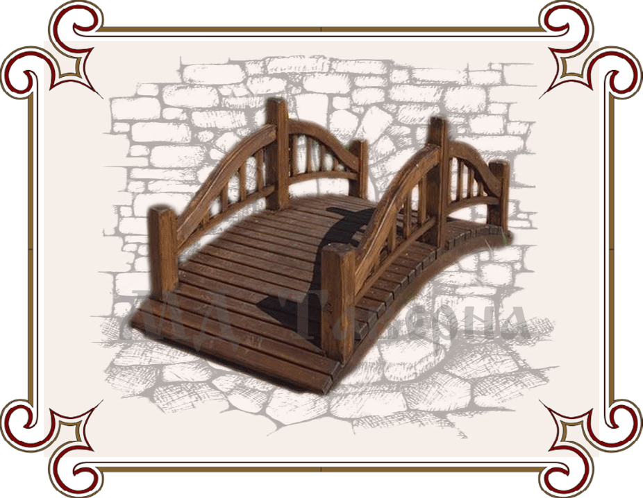 деревянный мостик под старину