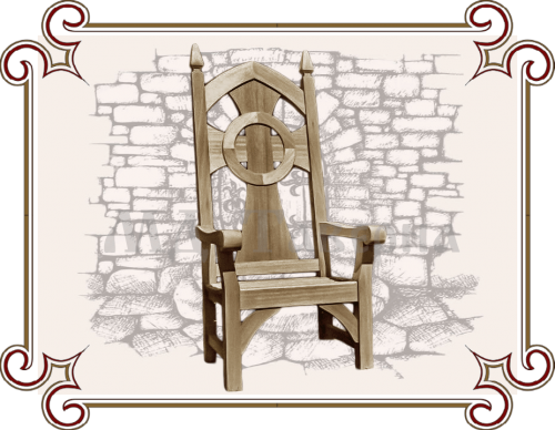 Кресло-трон готический