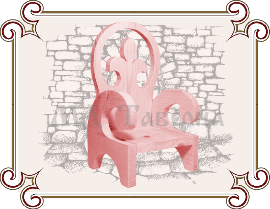 Детский стул  розовый
